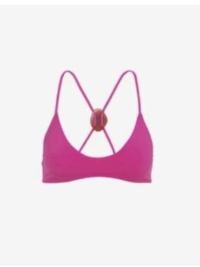 Vix Kim Li Bubblegum Bathing Suit Top - Small